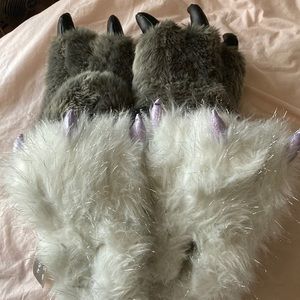 NWT Two Pairs of Monster Slippers